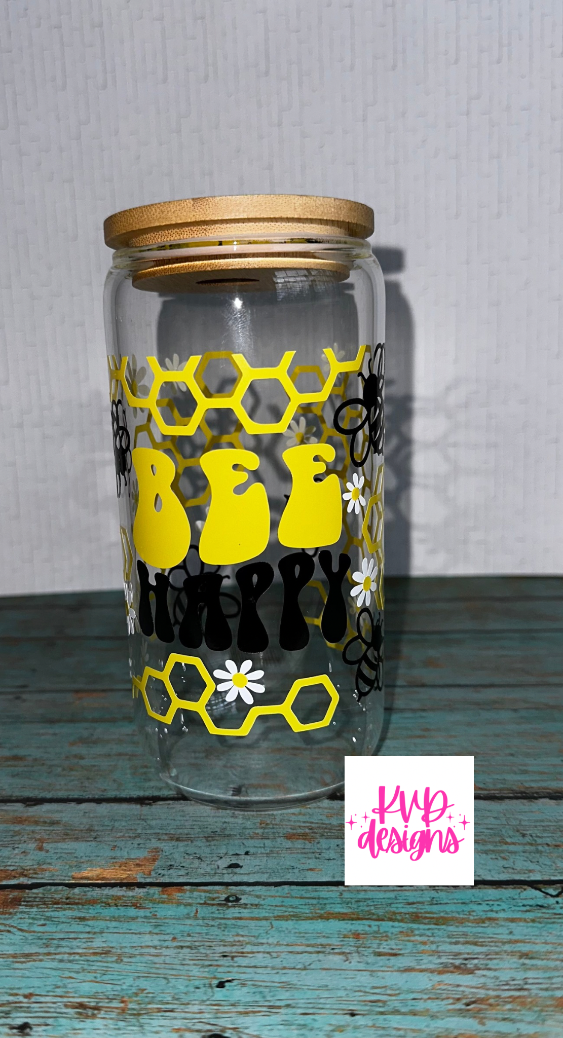 16 OZ Glass Can Cup